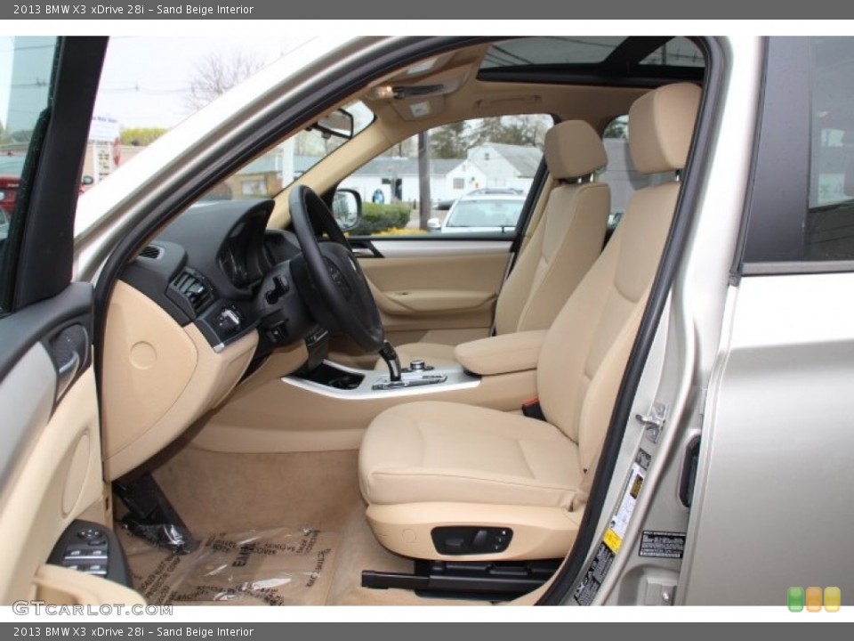 Sand Beige Interior Photo for the 2013 BMW X3 xDrive 28i #80005757