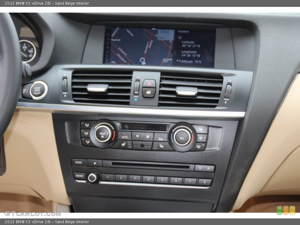 Sand Beige Interior Controls for the 2013 BMW X3 xDrive 28i #80005794