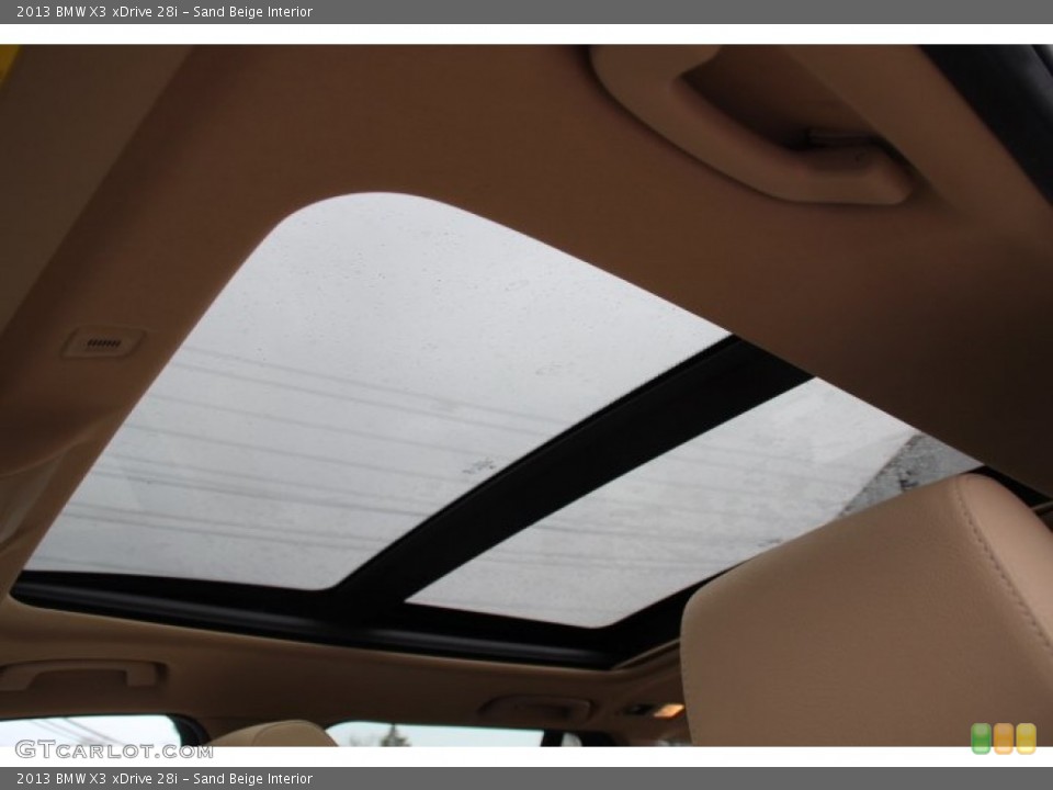 Sand Beige Interior Sunroof for the 2013 BMW X3 xDrive 28i #80005895