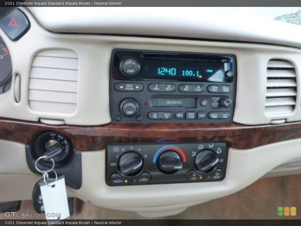 Neutral Interior Controls for the 2001 Chevrolet Impala  #80006911
