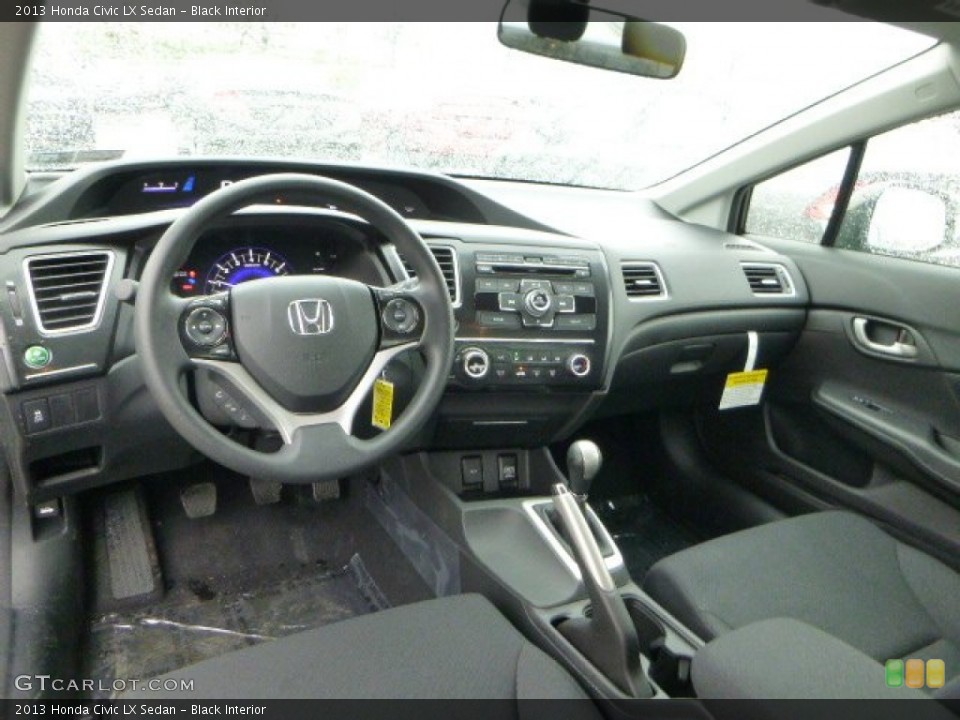 Black Interior Photo for the 2013 Honda Civic LX Sedan #80010270