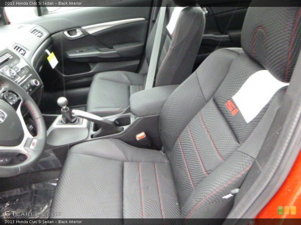 Black Interior Photo for the 2013 Honda Civic Si Sedan #80010924