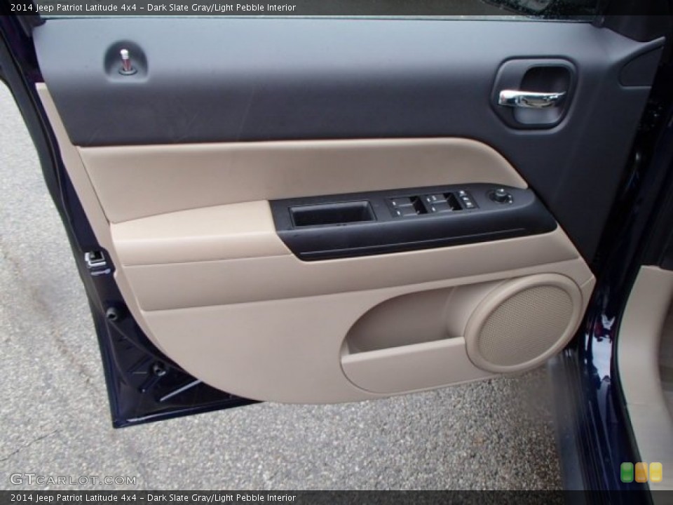 Dark Slate Gray/Light Pebble Interior Door Panel for the 2014 Jeep Patriot Latitude 4x4 #80011398