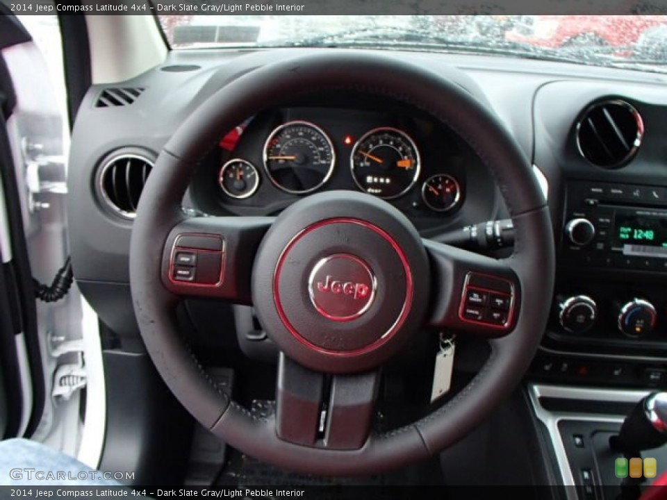 Dark Slate Gray/Light Pebble Interior Steering Wheel for the 2014 Jeep Compass Latitude 4x4 #80011880