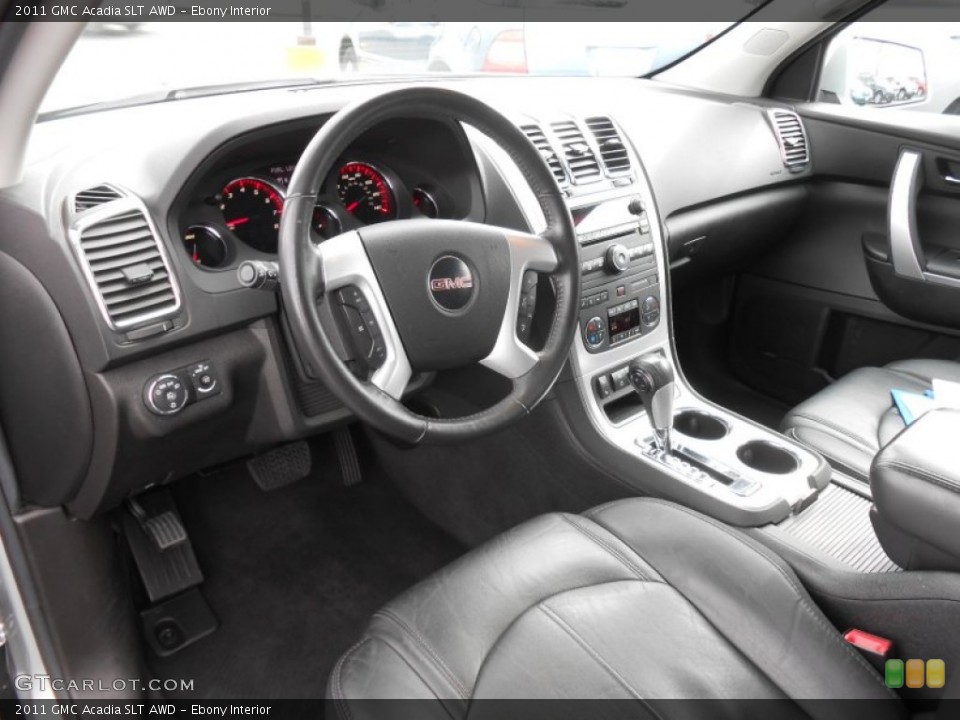 Ebony Interior Prime Interior for the 2011 GMC Acadia SLT AWD #80011913