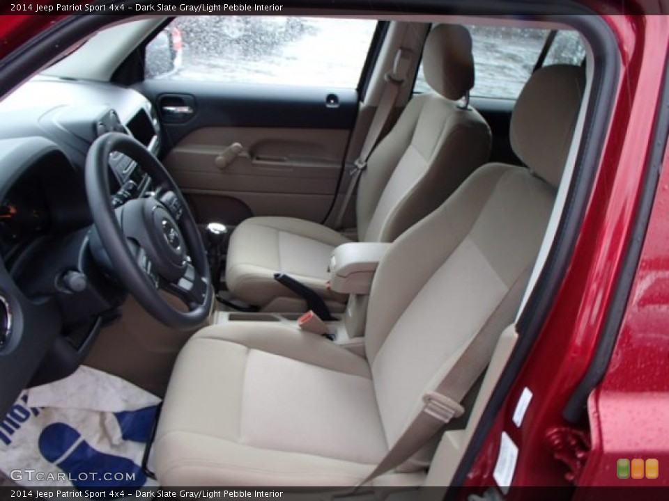 Dark Slate Gray/Light Pebble Interior Front Seat for the 2014 Jeep Patriot Sport 4x4 #80012100