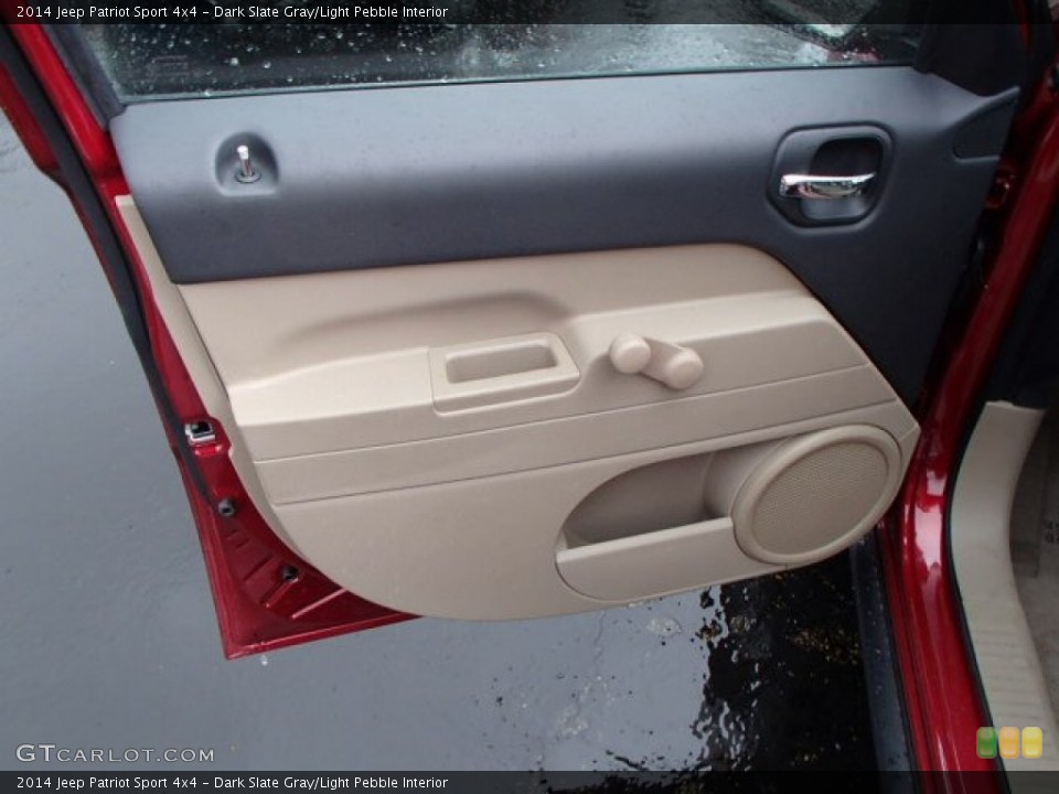 Dark Slate Gray/Light Pebble Interior Door Panel for the 2014 Jeep Patriot Sport 4x4 #80012111