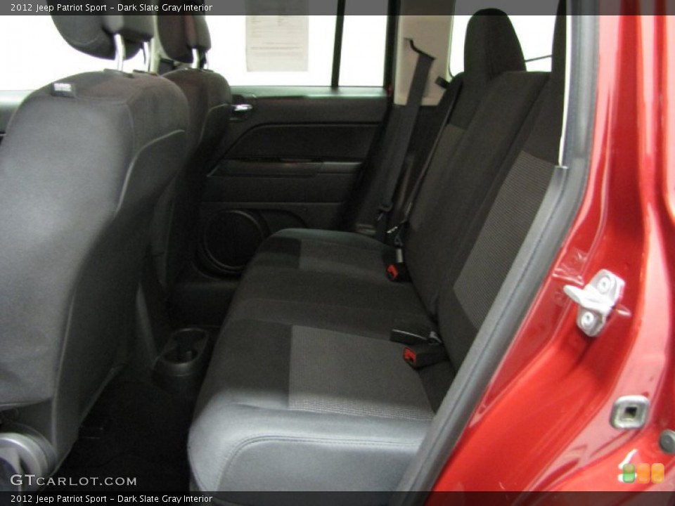 Dark Slate Gray Interior Rear Seat for the 2012 Jeep Patriot Sport #80012156