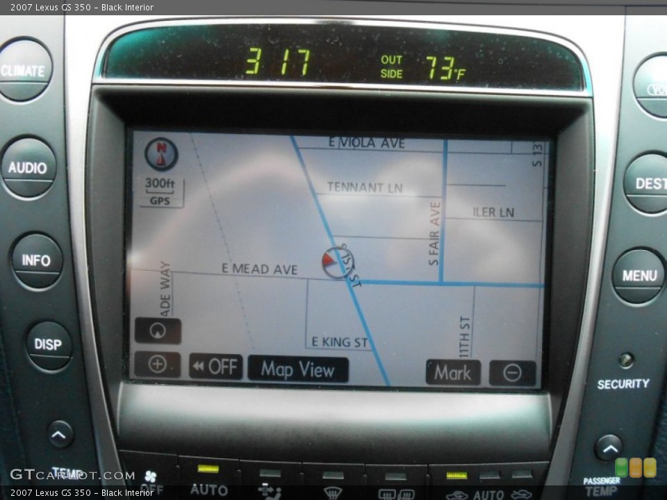 Black Interior Navigation for the 2007 Lexus GS 350 #80013140