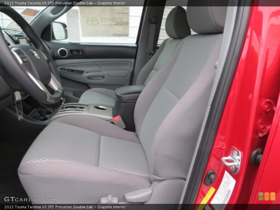 Graphite Interior Front Seat for the 2013 Toyota Tacoma V6 SR5 Prerunner Double Cab #80013470