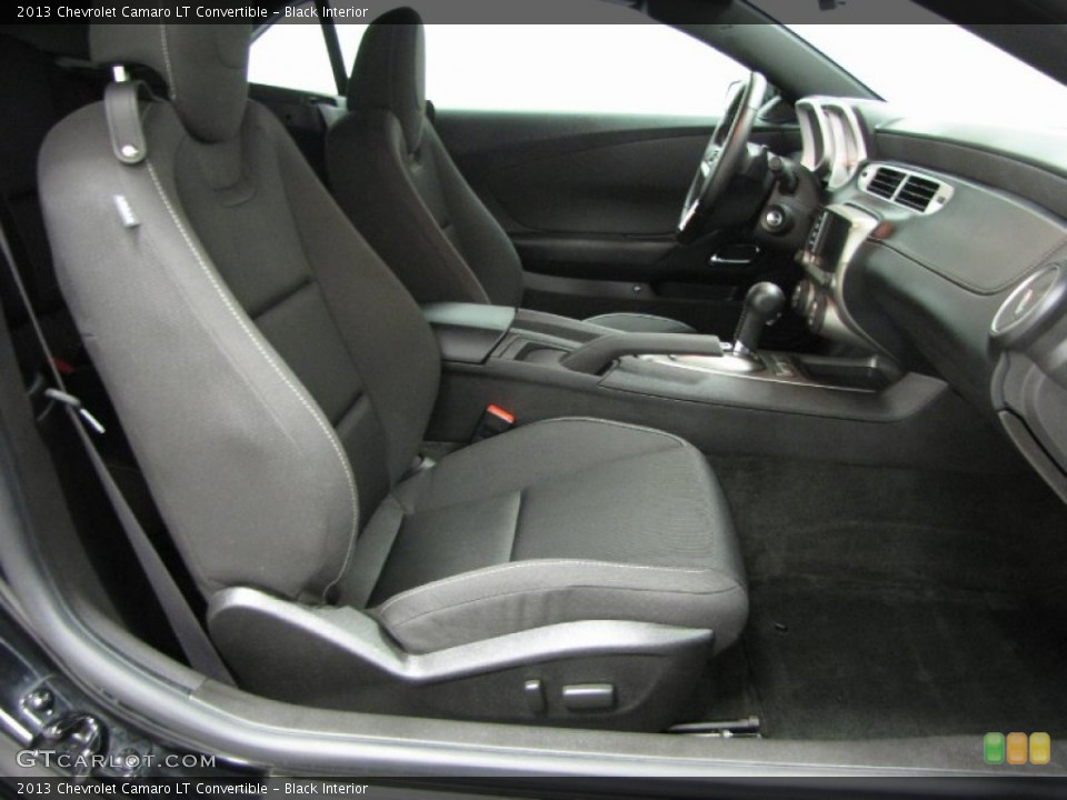 Black Interior Front Seat for the 2013 Chevrolet Camaro LT Convertible #80013622