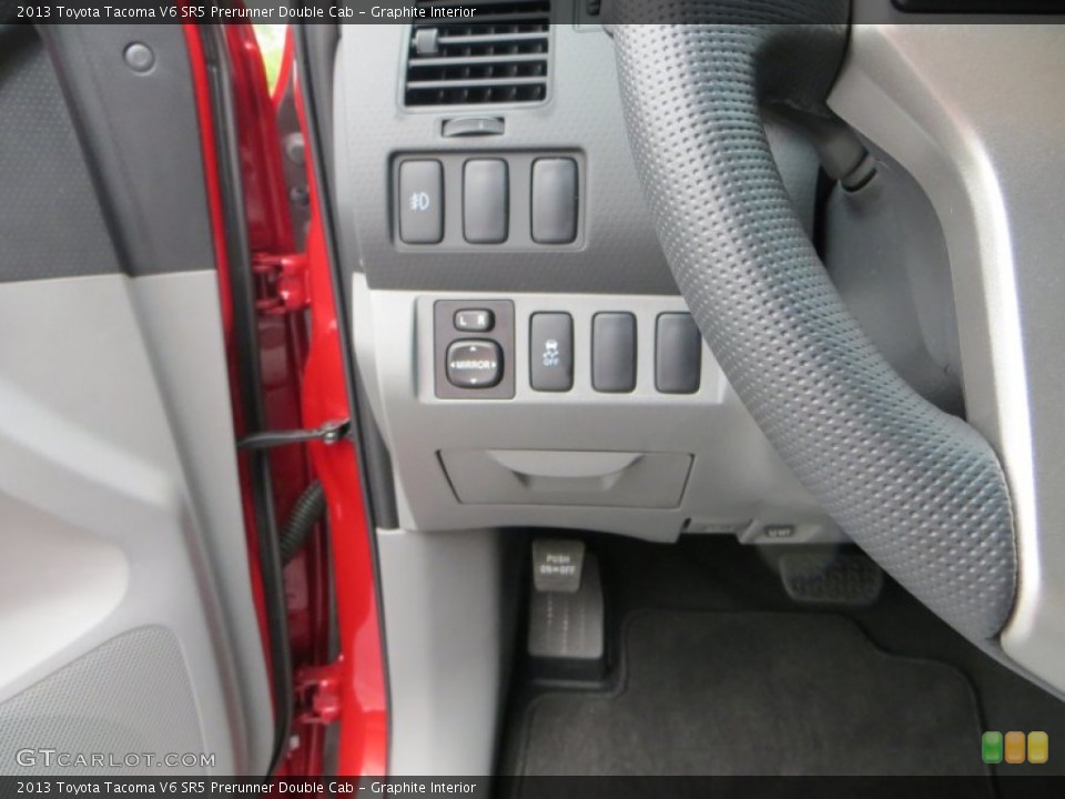 Graphite Interior Controls for the 2013 Toyota Tacoma V6 SR5 Prerunner Double Cab #80013623