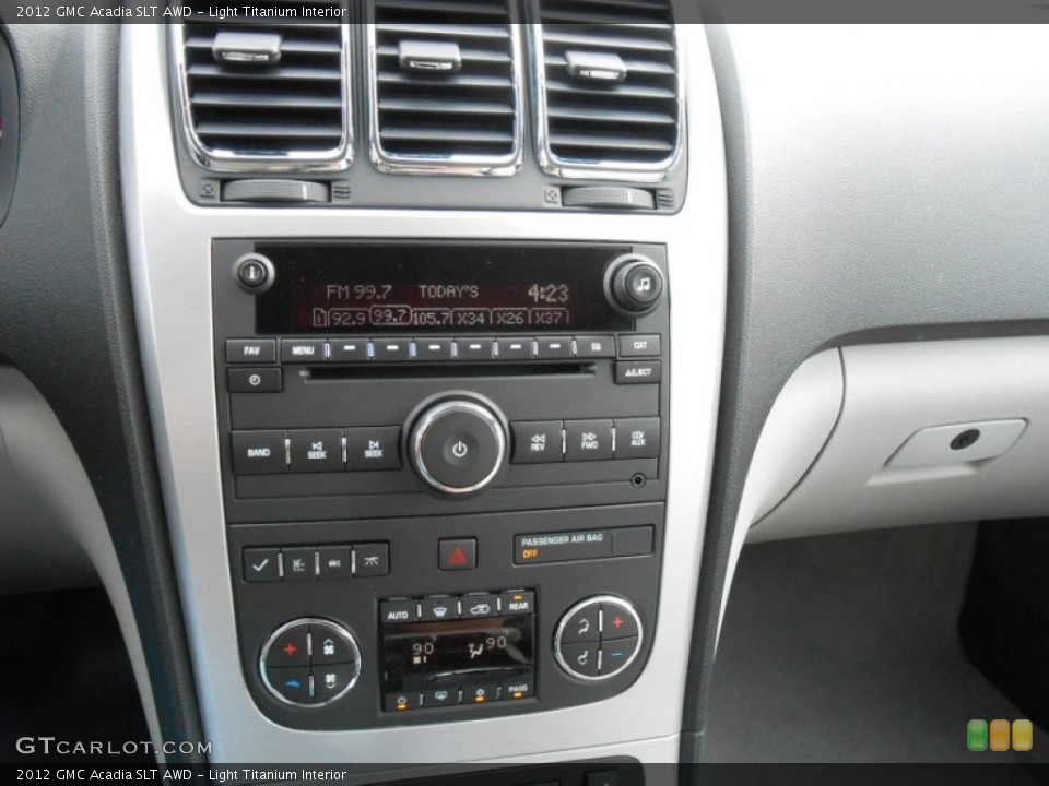 Light Titanium Interior Controls for the 2012 GMC Acadia SLT AWD #80013997