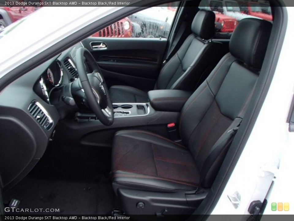 Blacktop Black/Red Interior Photo for the 2013 Dodge Durango SXT Blacktop AWD #80014708