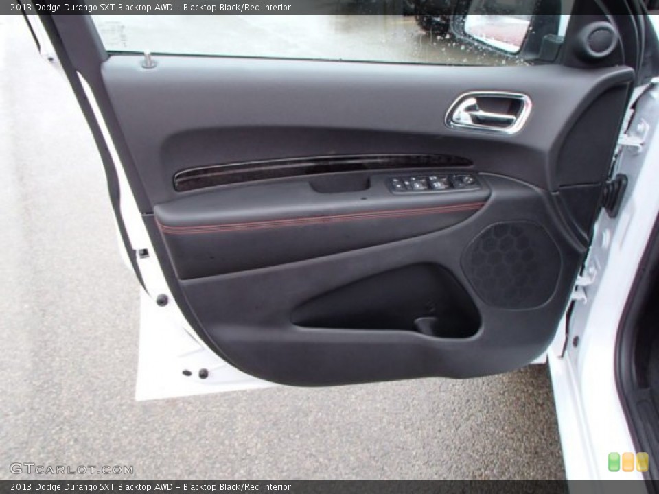 Blacktop Black/Red Interior Door Panel for the 2013 Dodge Durango SXT Blacktop AWD #80014727
