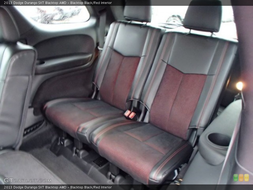 Blacktop Black/Red Interior Rear Seat for the 2013 Dodge Durango SXT Blacktop AWD #80014756