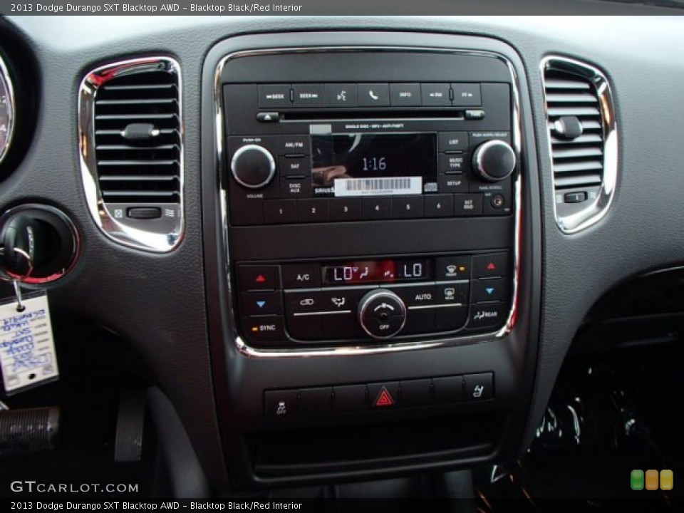 Blacktop Black/Red Interior Controls for the 2013 Dodge Durango SXT Blacktop AWD #80014808
