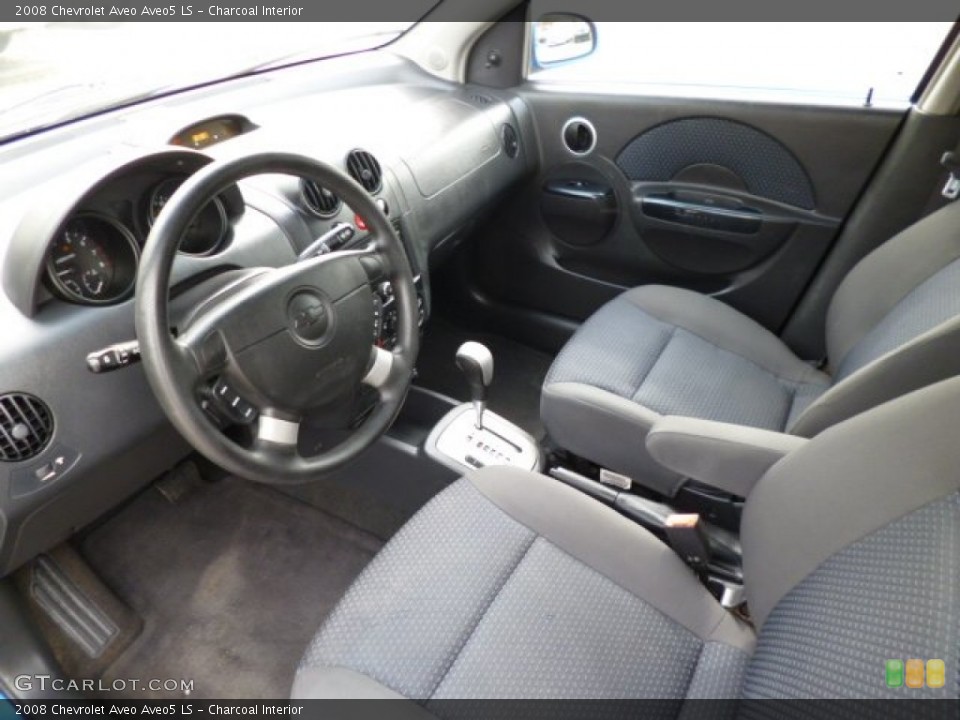 Charcoal Interior Prime Interior for the 2008 Chevrolet Aveo Aveo5 LS #80016143