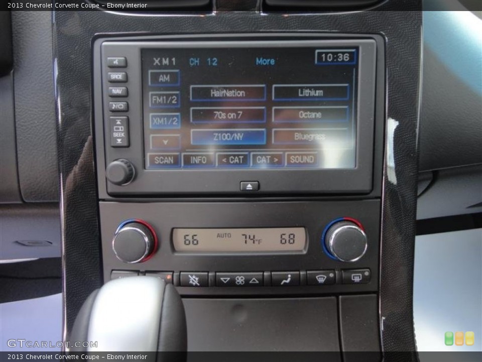 Ebony Interior Audio System for the 2013 Chevrolet Corvette Coupe #80017451