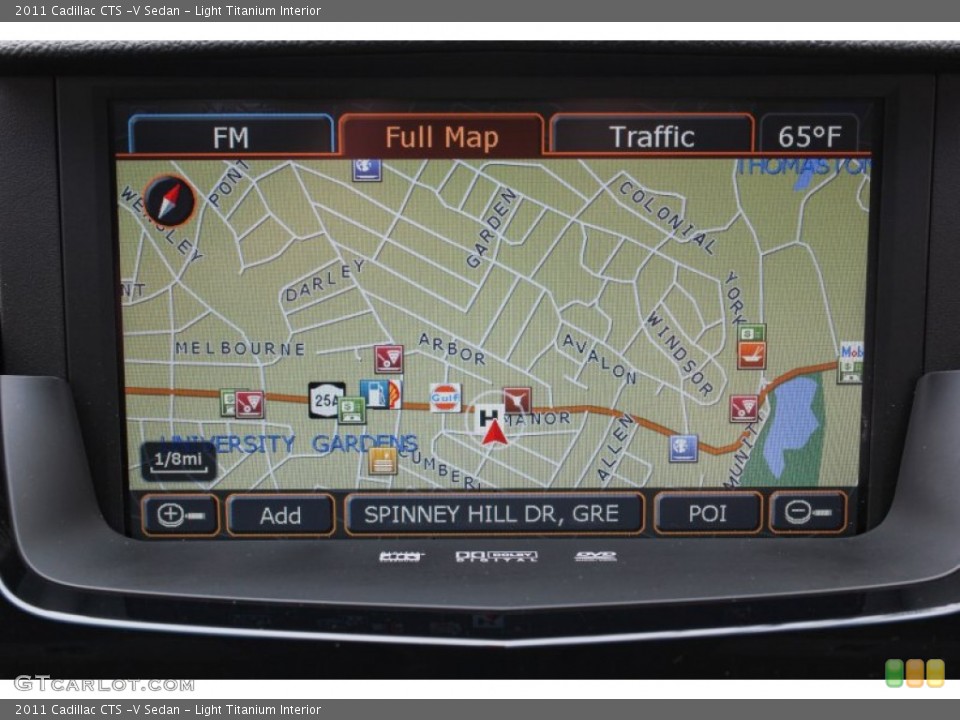 Light Titanium Interior Navigation for the 2011 Cadillac CTS -V Sedan #80018240