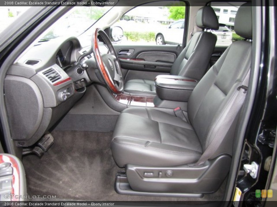 Ebony Interior Photo for the 2008 Cadillac Escalade  #80018621