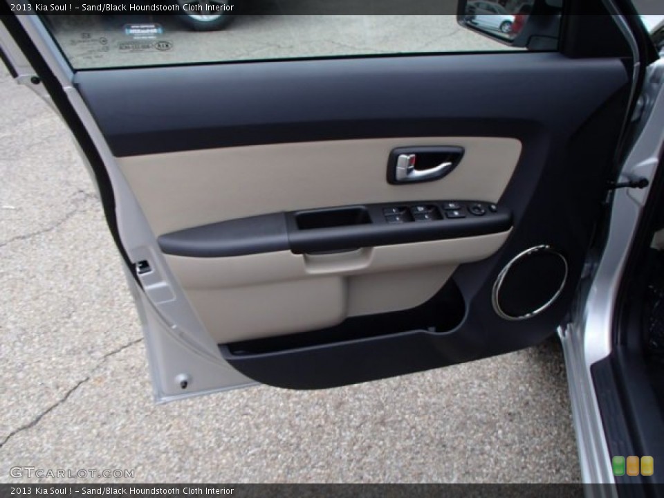 Sand/Black Houndstooth Cloth Interior Door Panel for the 2013 Kia Soul ! #80018699