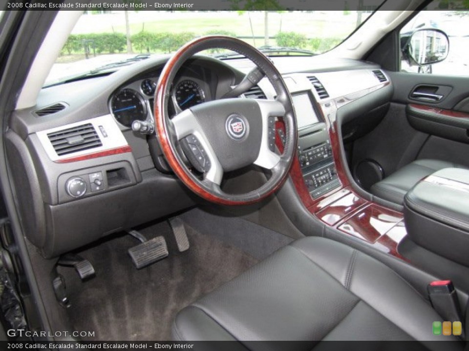 Ebony Interior Photo for the 2008 Cadillac Escalade  #80018792