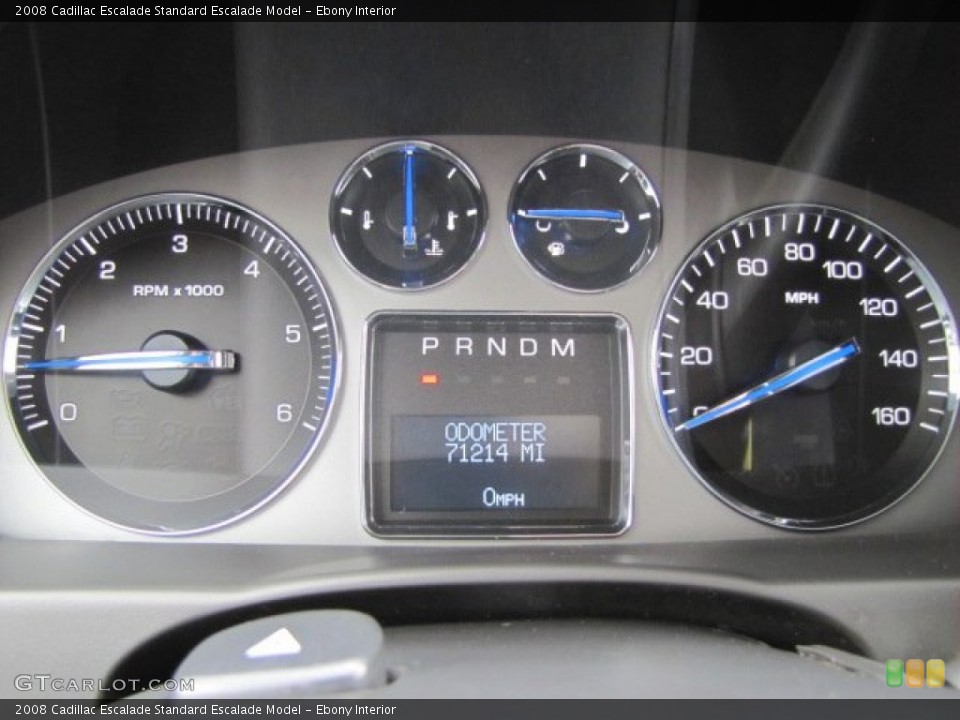 Ebony Interior Gauges for the 2008 Cadillac Escalade  #80018846