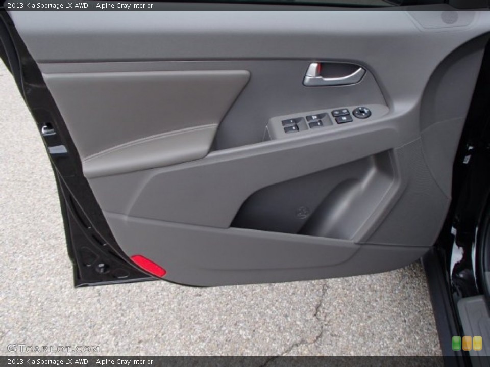 Alpine Gray Interior Door Panel for the 2013 Kia Sportage LX AWD #80019023