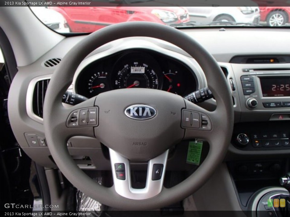 Alpine Gray Interior Steering Wheel for the 2013 Kia Sportage LX AWD #80019131