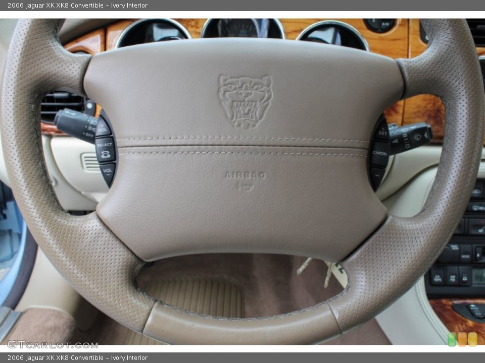 Ivory Interior Steering Wheel for the 2006 Jaguar XK XK8 Convertible #80019340