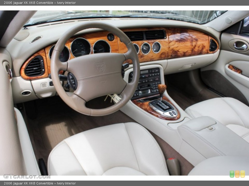 Ivory 2006 Jaguar XK Interiors