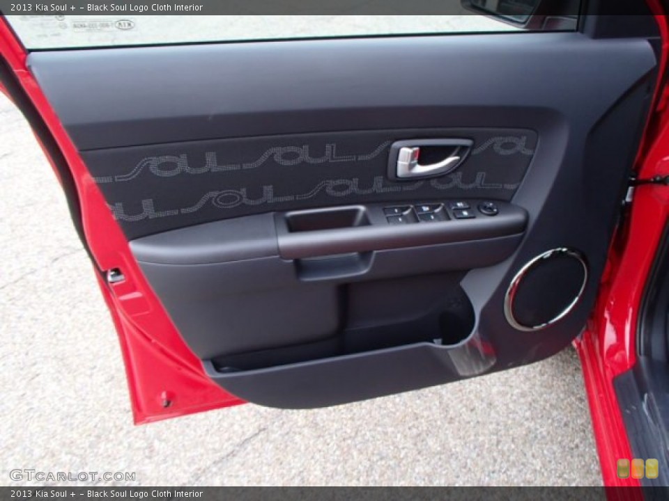 Black Soul Logo Cloth Interior Door Panel for the 2013 Kia Soul + #80019697