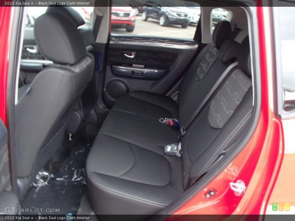 Black Soul Logo Cloth Interior Rear Seat for the 2013 Kia Soul + #80019713