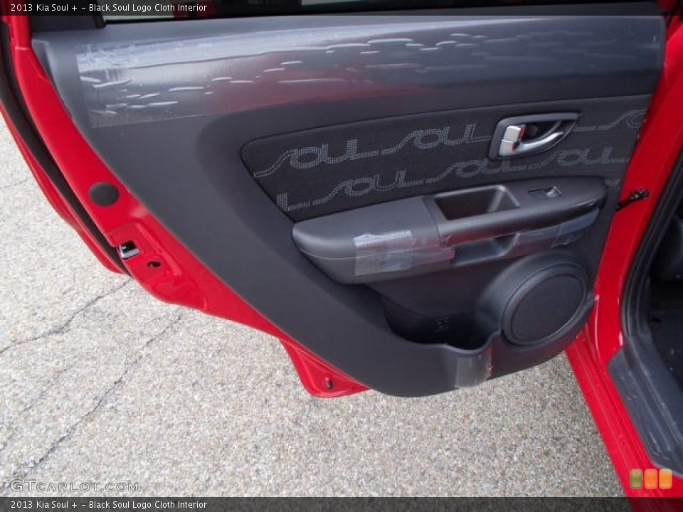 Black Soul Logo Cloth Interior Door Panel for the 2013 Kia Soul + #80019729