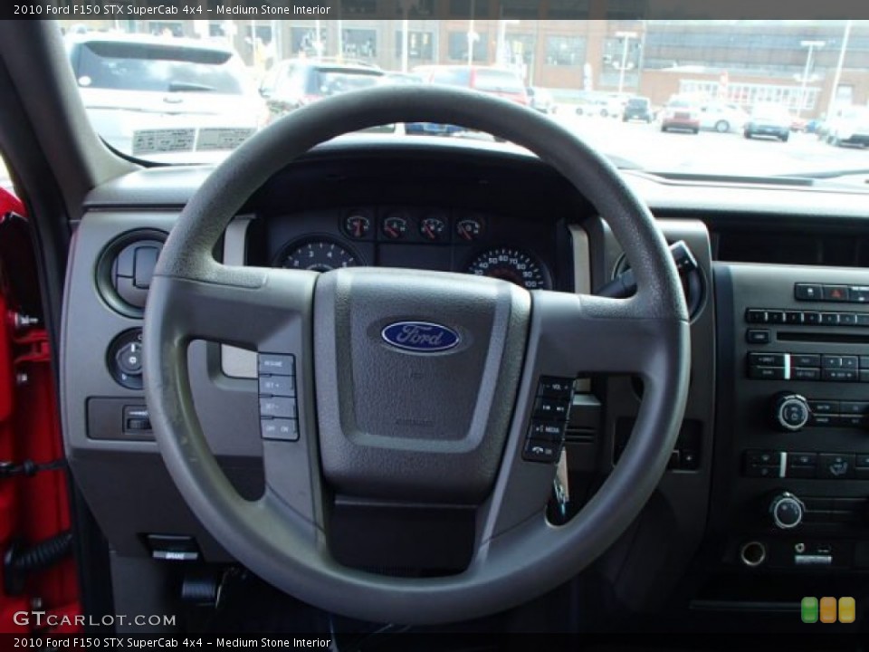 Medium Stone Interior Steering Wheel for the 2010 Ford F150 STX SuperCab 4x4 #80020742