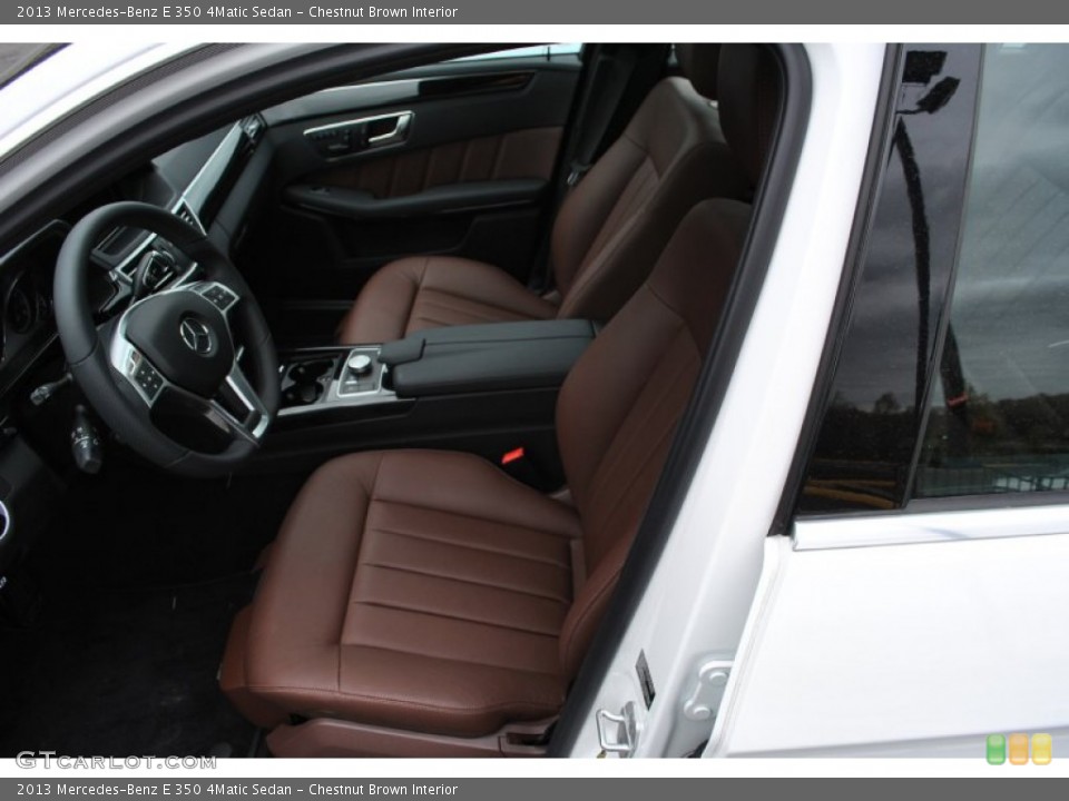 Chestnut Brown Interior Photo for the 2013 Mercedes-Benz E 350 4Matic Sedan #80022728