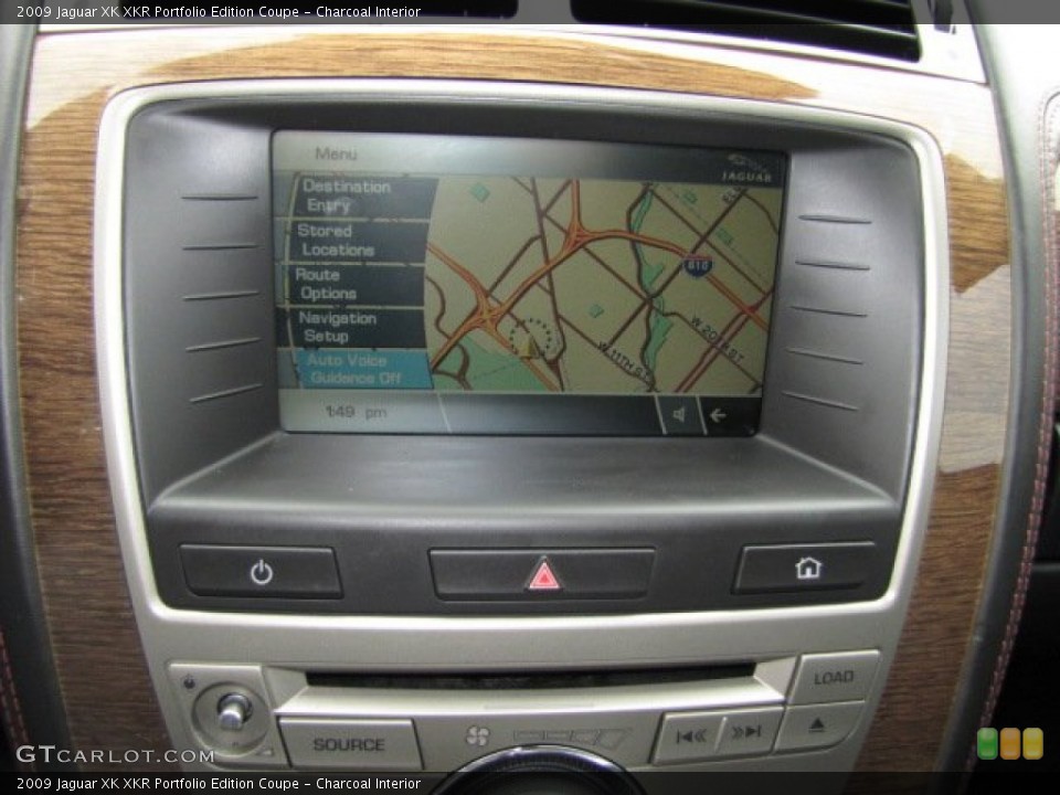 Charcoal Interior Navigation for the 2009 Jaguar XK XKR Portfolio Edition Coupe #80022848