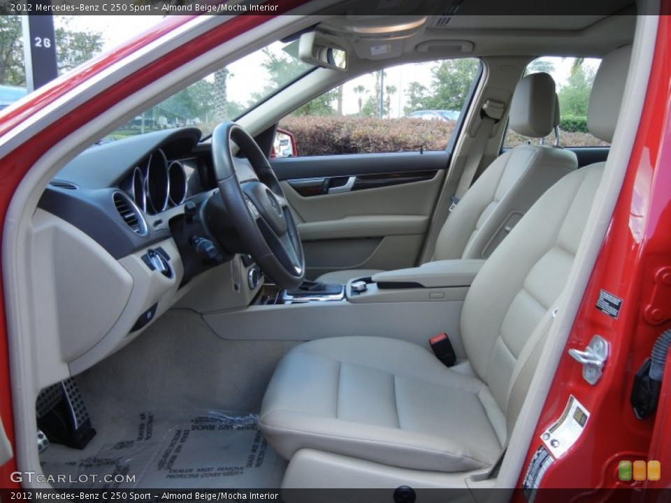 Almond Beige/Mocha Interior Photo for the 2012 Mercedes-Benz C 250 Sport #80023476