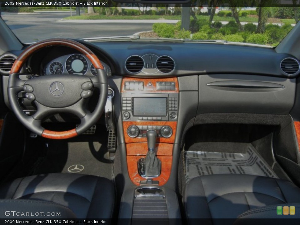 Black Interior Dashboard for the 2009 Mercedes-Benz CLK 350 Cabriolet #80025347