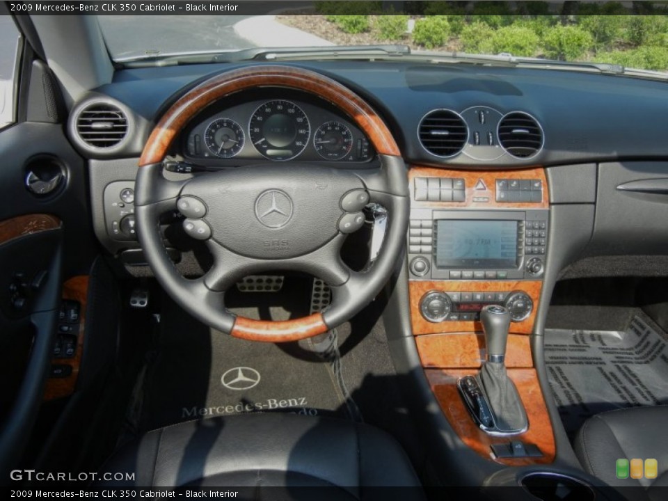 Black Interior Dashboard for the 2009 Mercedes-Benz CLK 350 Cabriolet #80025365