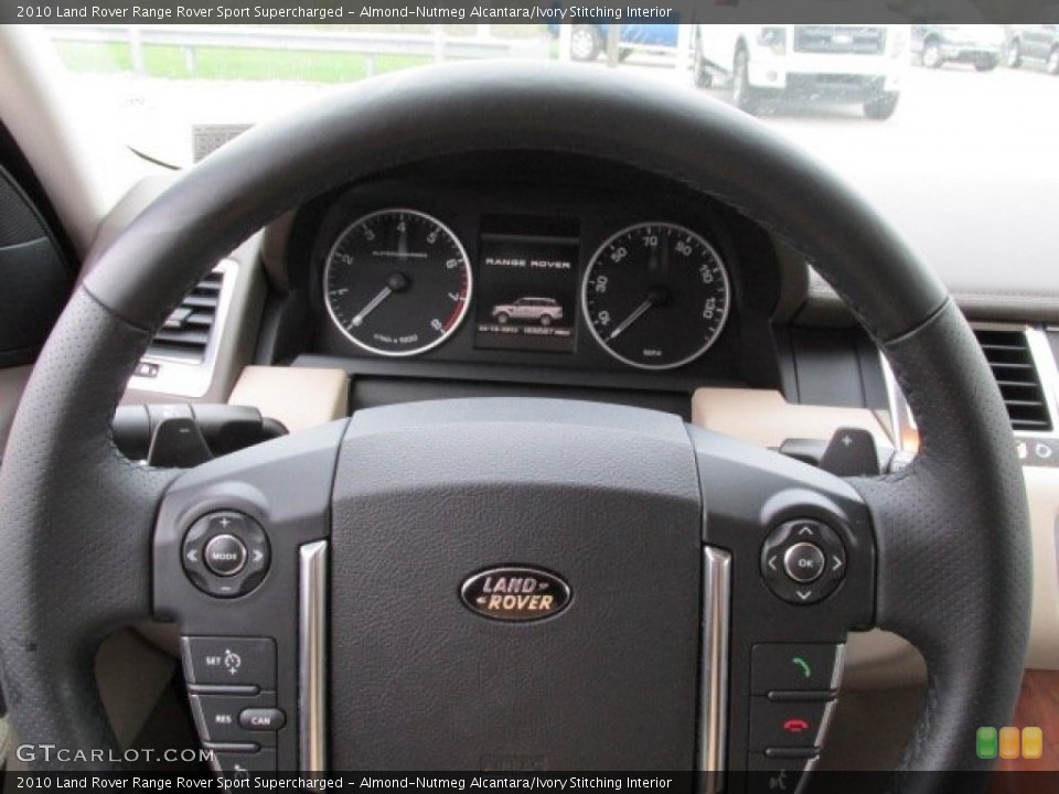 Almond-Nutmeg Alcantara/Ivory Stitching Interior Steering Wheel for the 2010 Land Rover Range Rover Sport Supercharged #80027040