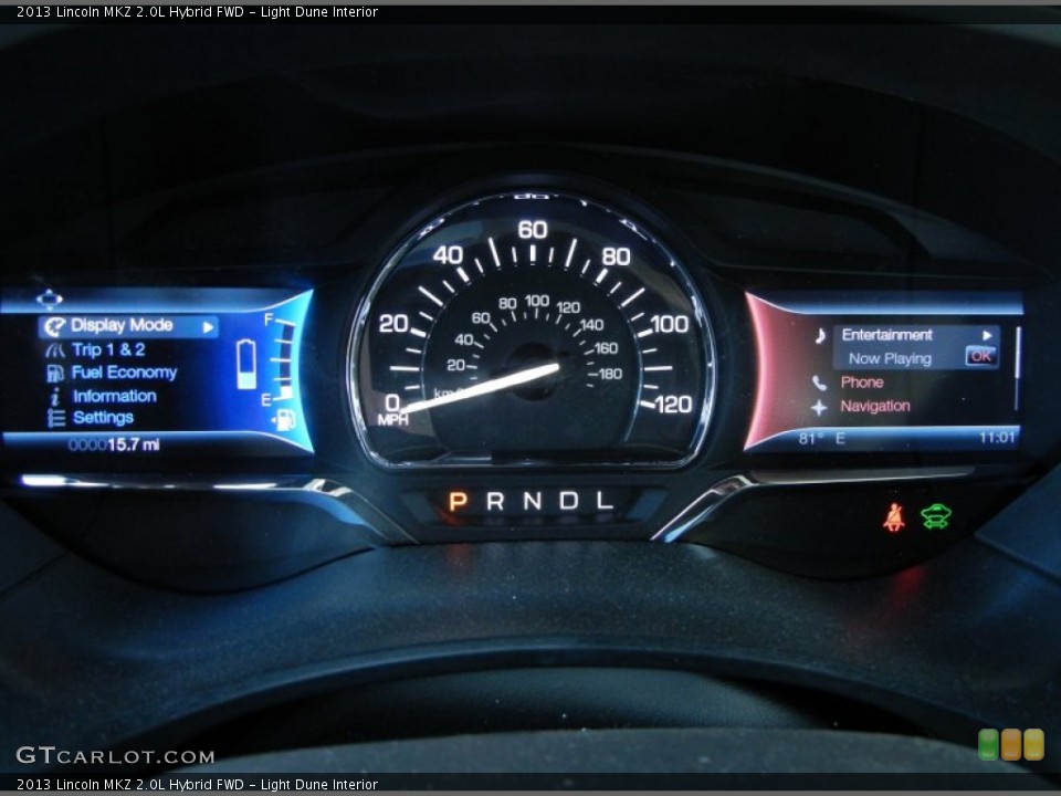 Light Dune Interior Gauges for the 2013 Lincoln MKZ 2.0L Hybrid FWD #80027615