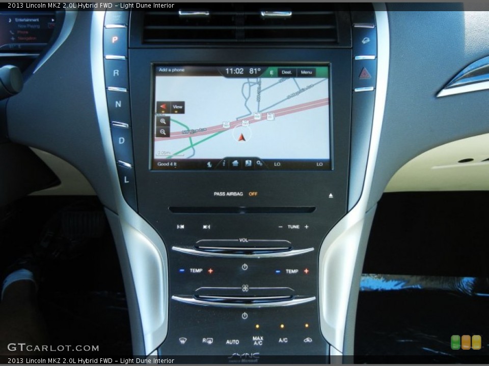 Light Dune Interior Navigation for the 2013 Lincoln MKZ 2.0L Hybrid FWD #80027630