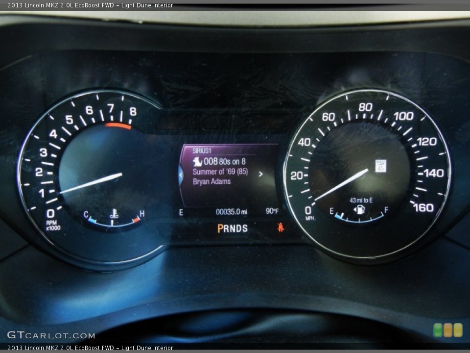 Light Dune Interior Gauges for the 2013 Lincoln MKZ 2.0L EcoBoost FWD #80027870