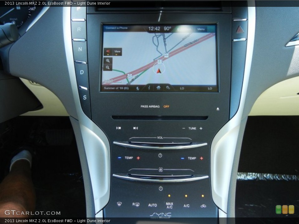 Light Dune Interior Navigation for the 2013 Lincoln MKZ 2.0L EcoBoost FWD #80027891