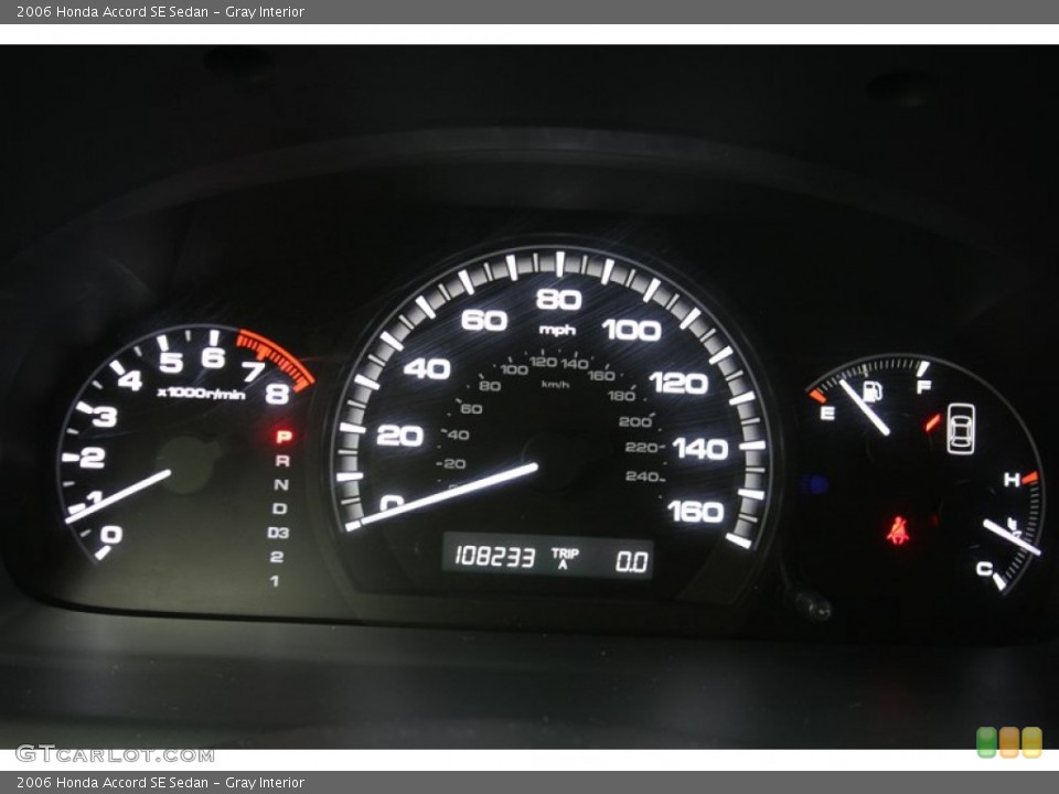 Gray Interior Gauges for the 2006 Honda Accord SE Sedan #80028404
