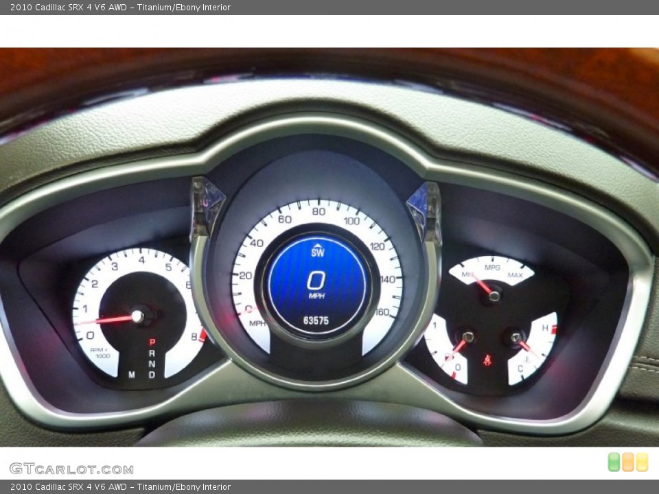 Titanium/Ebony Interior Gauges for the 2010 Cadillac SRX 4 V6 AWD #80029691