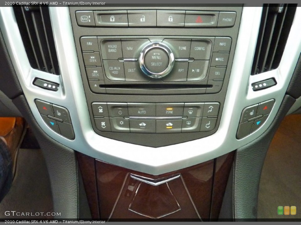 Titanium/Ebony Interior Controls for the 2010 Cadillac SRX 4 V6 AWD #80029741
