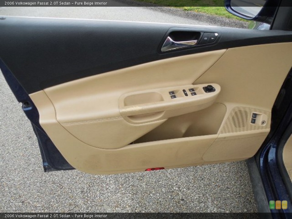 Pure Beige Interior Door Panel for the 2006 Volkswagen Passat 2.0T Sedan #80030051